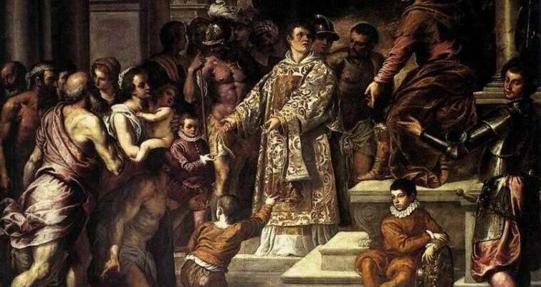 Palma_il_Giovane_-_St_Lawrence_Giving_the_Wealth_to_the_Poor_-_WGA16902-e1708019690978-810x500.jpg