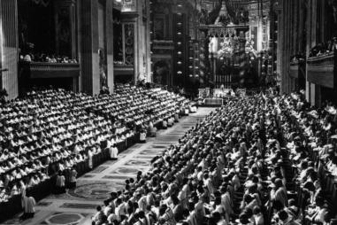 Blessed Pope Paul VI opens the second session of Vatican II in 1963